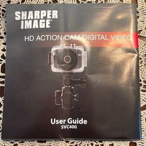 Sharper Image HD Action CAM Digital Video SVC 400 with attachments